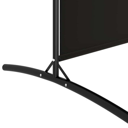 265177 - VIDAXL Ndarës Dhome me 4 Panele, ngjyrë e zezë, 346x180 cm, material