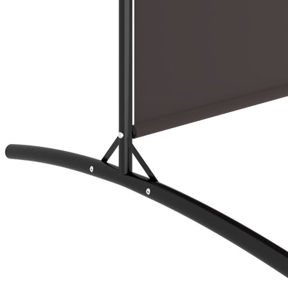 280190 - VIDAXL Ndarës Dhome me 5 Panele, Ngjyrë Kafe 433x180 cm, Pëlhurë