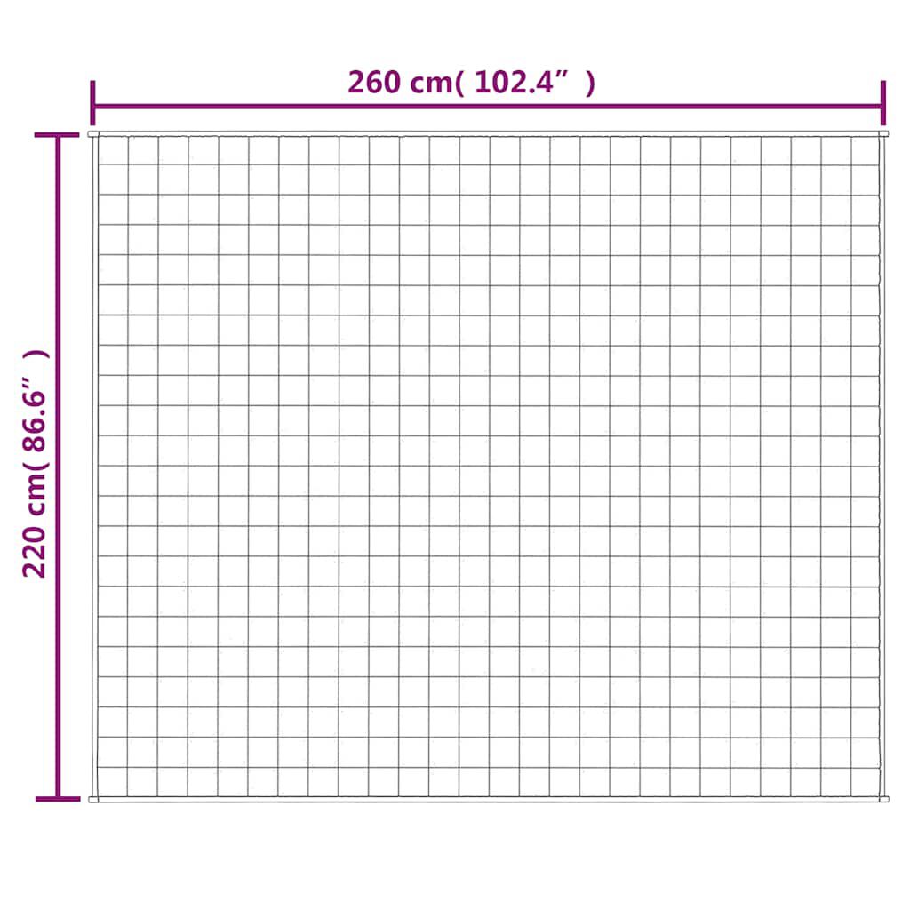 280198 - VIDAXL Batanije me Pesha Blu 220x260 cm 15 kg Pëlhurë