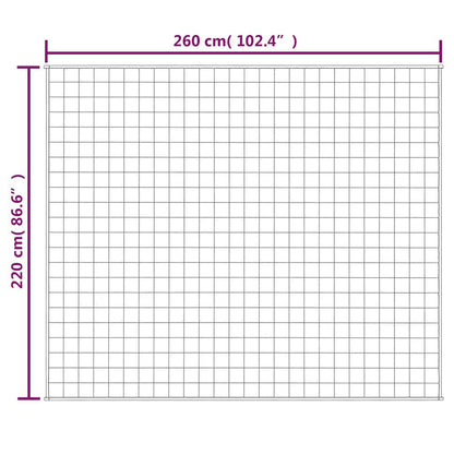 280198 - VIDAXL Batanije me Pesha Blu 220x260 cm 15 kg Pëlhurë