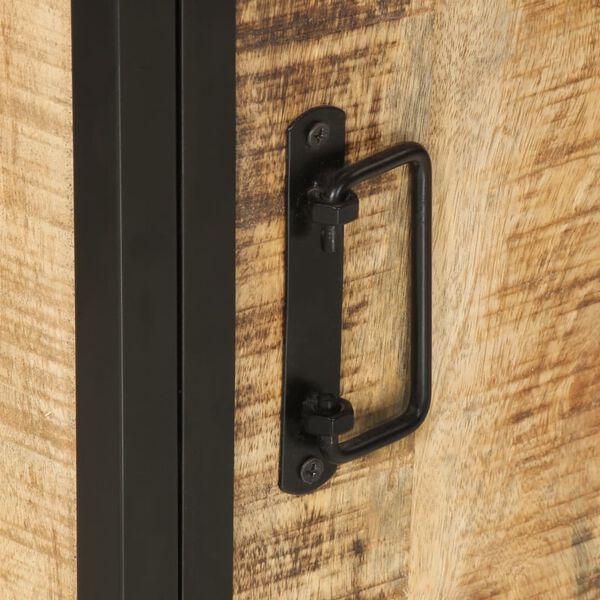 181648 - VIDAXL Dollap për Banjo, prej Druri të Fortë Mango dhe Hekuri, Madhësia 40x27x90 cm