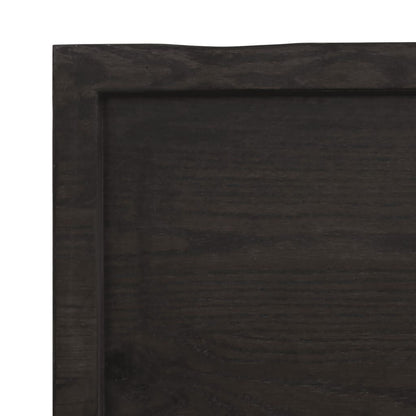 280240 - VIDAXL Raft Muri Ngjyrë Kafe 60x40x(2-6) cm Lisi i Trajtuar
