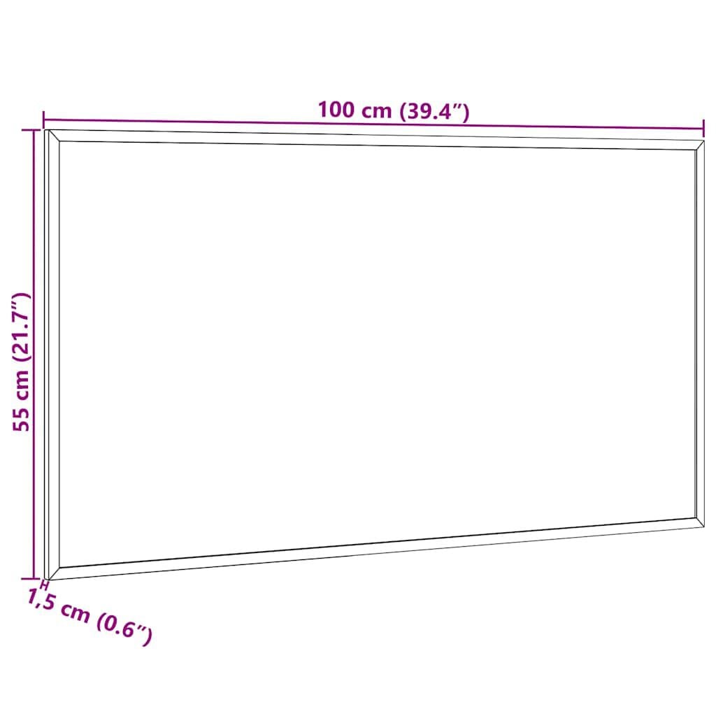 265320 - VIDA XL Tabelë e bardhë magnetike me kornizë druri pishe 100x55 cm