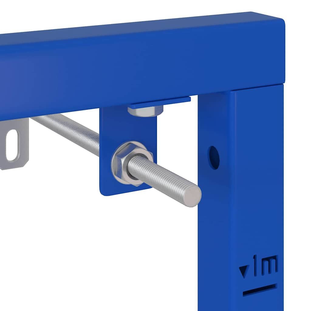 280370 - vidaXL Mbështetëse Muri për Banjo e Rregullueshme në Lartësi, Blu 50 x 3 x 112 cm