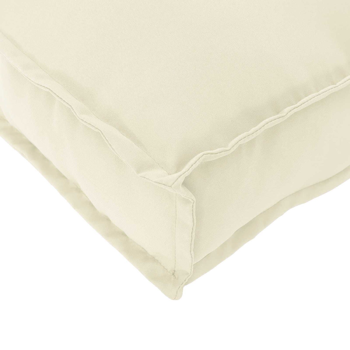 280389 - VIDA XL Jastëk Palete për Ulëse/Mbështetëse Shpine 120 x 60 cm Pëlhurë Oxford Ngjyrë Kremi
