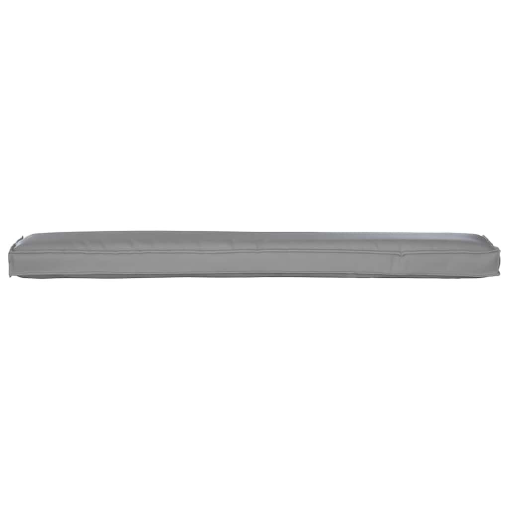 265344 - VIDAXL Jastëk Palete për Bankë Gri 200x40x8 cm Pëlhurë Oxford