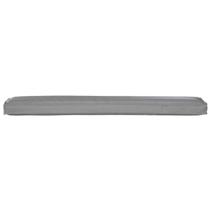 265344 - VIDAXL Jastëk Palete për Bankë Gri 200x40x8 cm Pëlhurë Oxford