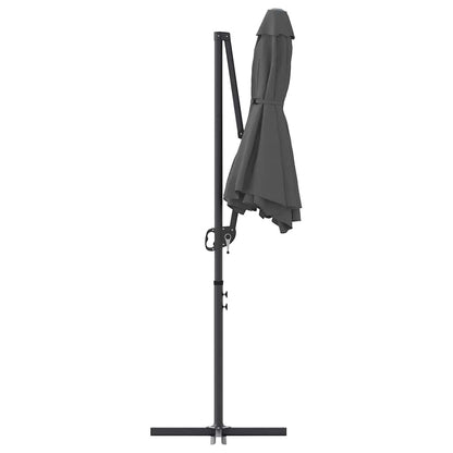 265354 - vidaXL Çadër Dielli Antracit 372 x 198 x 243 cm Poliester dhe Alumini