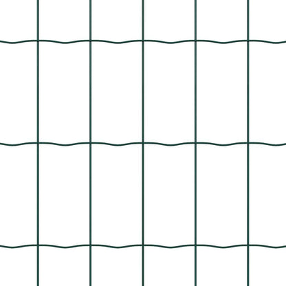 280406 - VIDA XL Gardh Euro, Jeshile, 0.6 x 50 m, Hekur i veshur me PVC