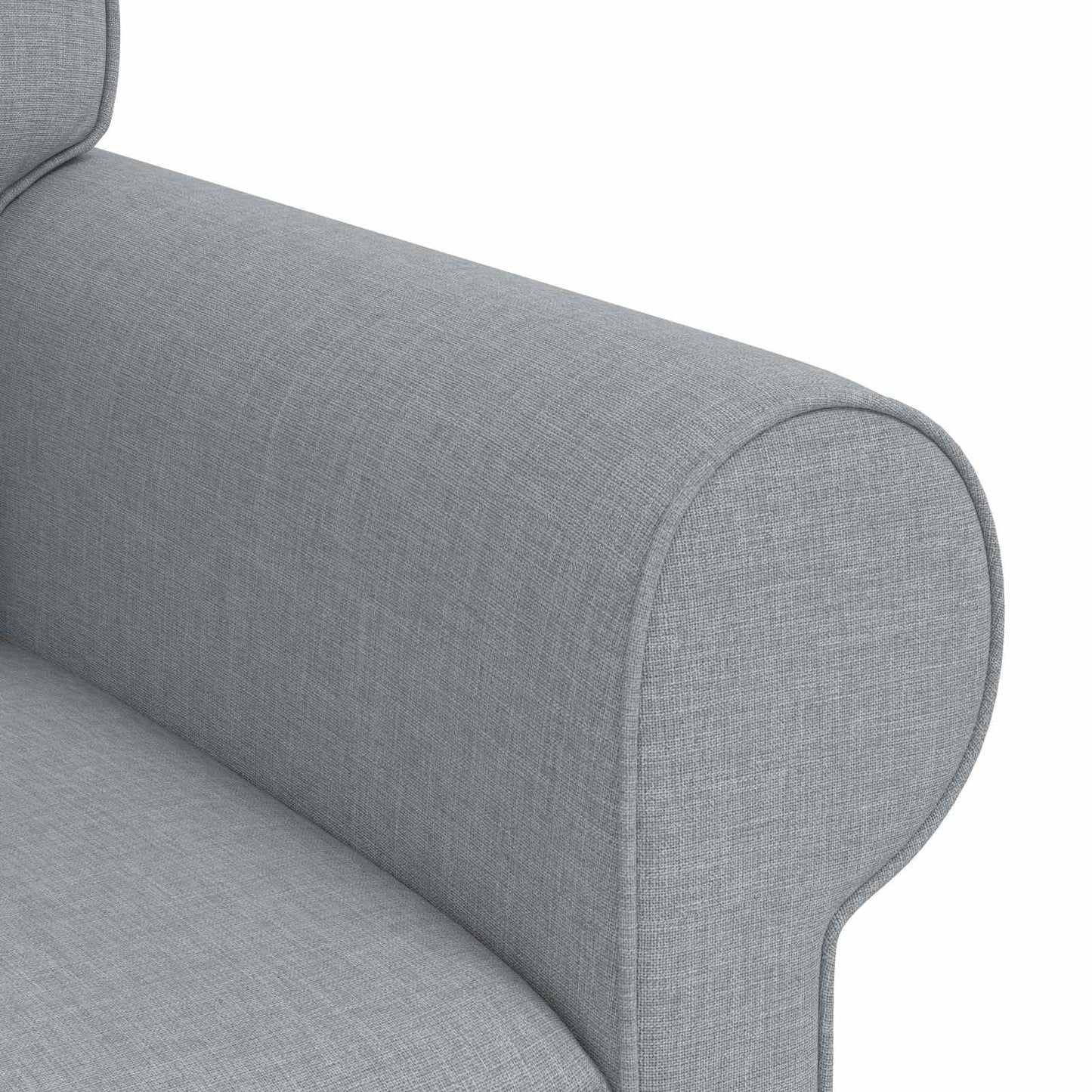 280460 - vidaXL Divan Gri i Çelët 215 x 82 x 80 cm, Pëlhurë, Divan Modern, Dizajn Ergonomik