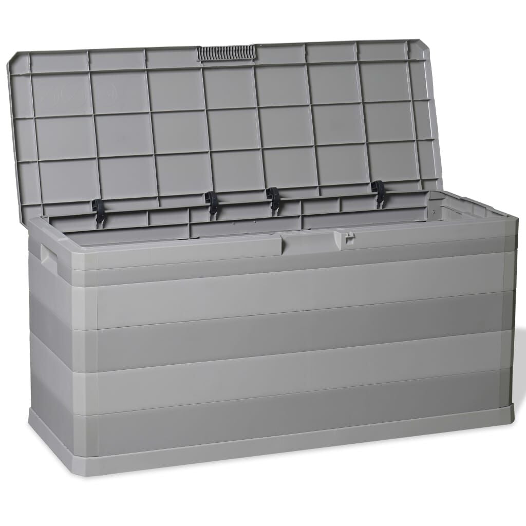 265412 - VIDAXL Kuti Ruajtjeje për Kopsht, Gri 117x45x56 cm