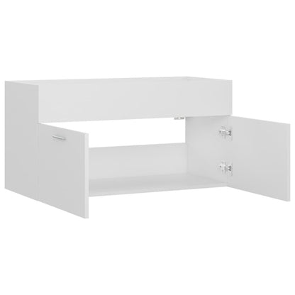 265452 - VIDAXL Dollap Lavamani i Bardhë 90x38,5x46 cm Dru i Inxhinieruar