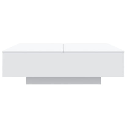 265495 - VIDAXL Tavolinë kafeje me drita LED e bardhë 100x100x31 cm