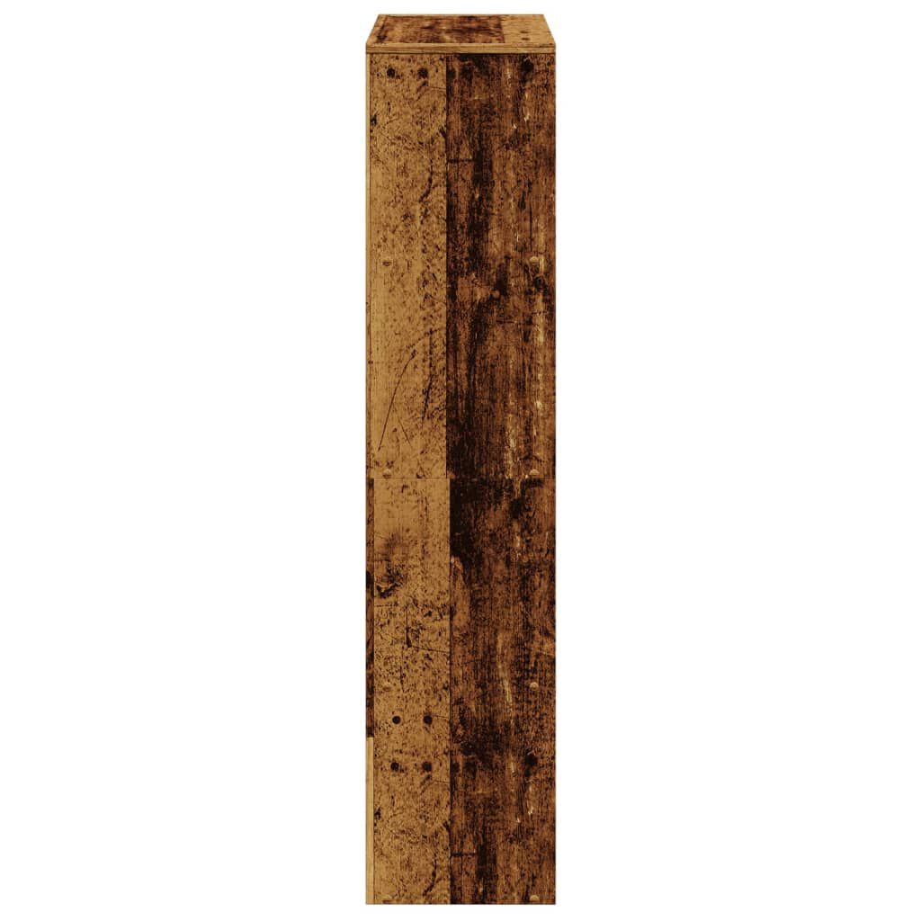 280592 - VIDAXL Raft librash me 4 nivele, prej druri të vjetër, 131,5x29x131,5 cm