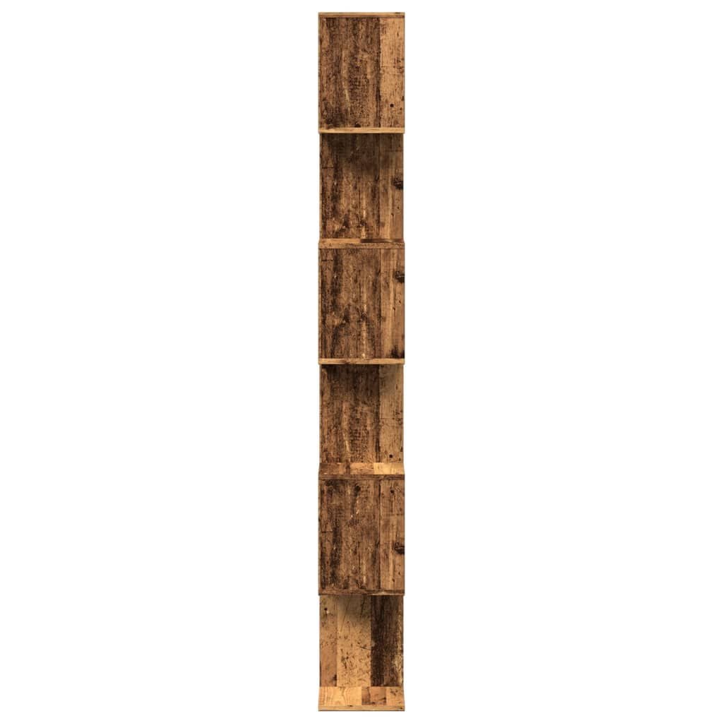 280593 - VIDAXL Raft librash me 6 nivele, dru i vjetër, 70x24x193 cm