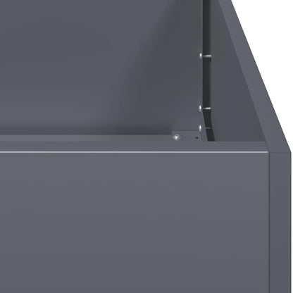 280606 - VIDAXL Vazo Antraciti 200x40x80 cm Çelik i petëzuar në të ftohtë