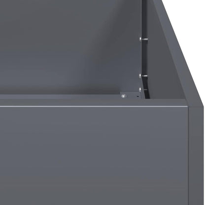 265541 - VIDAXL Vazo Antraciti 80x80x40 cm Çelik i petëzuar në të ftohtë