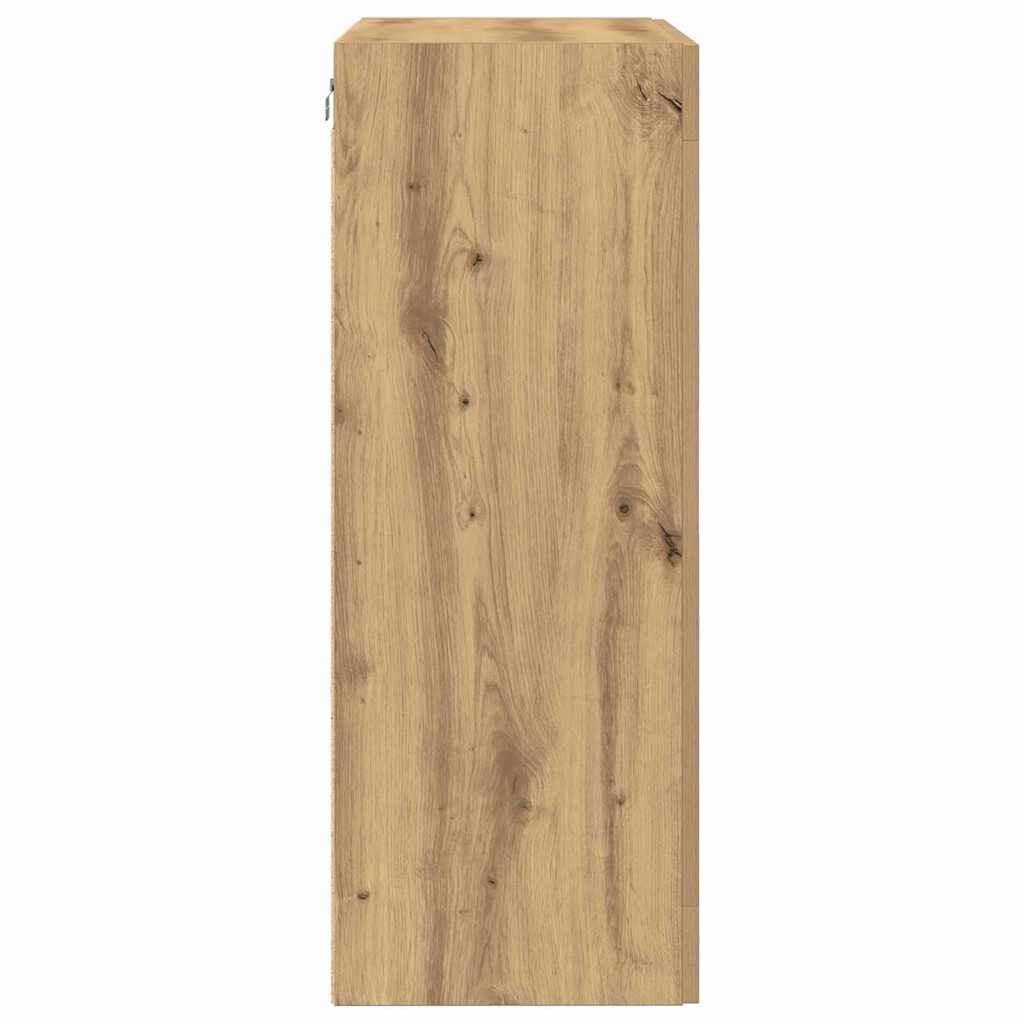 280620 - VIDAXL Dollap i Montuar në Mur, Ngjyrë Lisi Artizanal 69,5x34x90 cm, Dru i Inxhinieruar