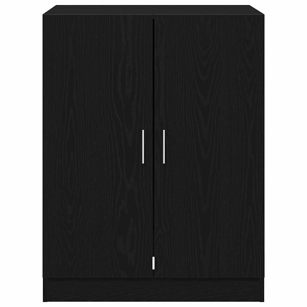 280622 - VIDAXL Dollap Lavatriceje Lisi i Zi 70,5x71,5x91,5 cm Dru i Inxhinieruar