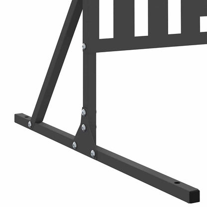 265565 - idaXL Ekran Privatësie i Zi 100 x 50 x 180 cm Çelik