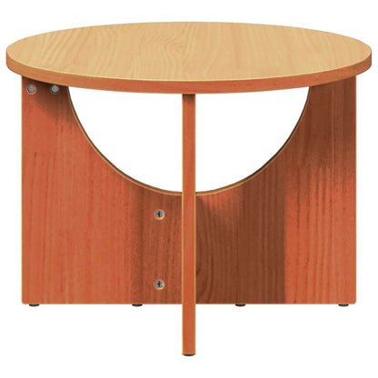 265580 - vidaXL Tavolinë Kafeje Ngjyrë Dylli Kafe 50 x 50 x 35 cm Dru pishe i fortë