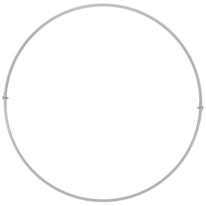 265581 - vidaXL Vazo Lulesh Metalike të Bardha Vazo Lulesh Metalike të Bardha me Diametër 40 cm