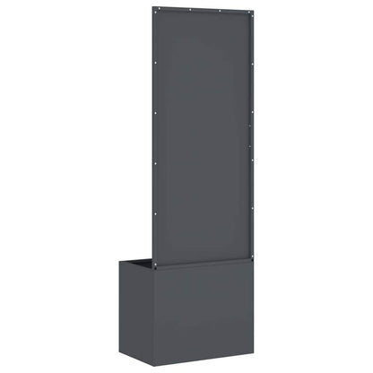 265598 - vidaXL Ekran Privatësie për Kopsht, Antracit 50 x 150 cm, Çelik