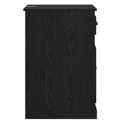 265611 - vidaXL Dollap Anësor Lisi i Zi 40 x 50 x 75 cm Dru i Përpunuar