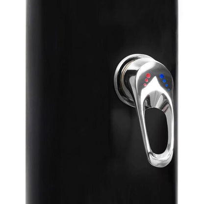 181558 - VIDAXL Dush i Jashtëm me Energji Diellore, Me Kokë Dushi dhe Rubinet, Kapacitet 40L