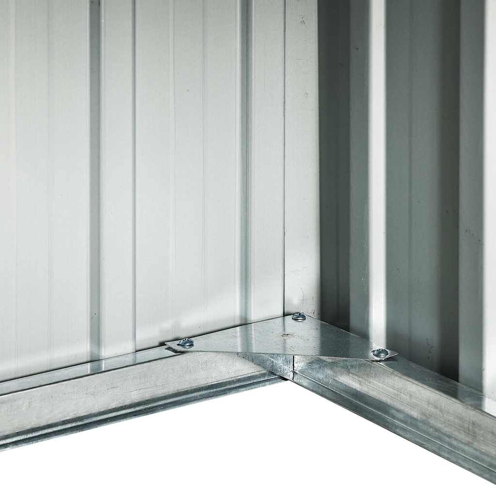 265019 - VIDAXL Kasolle Robot për Kositje Bari për Kopsht 92x97x63 cm, Gri Çelik i Galvanizuar