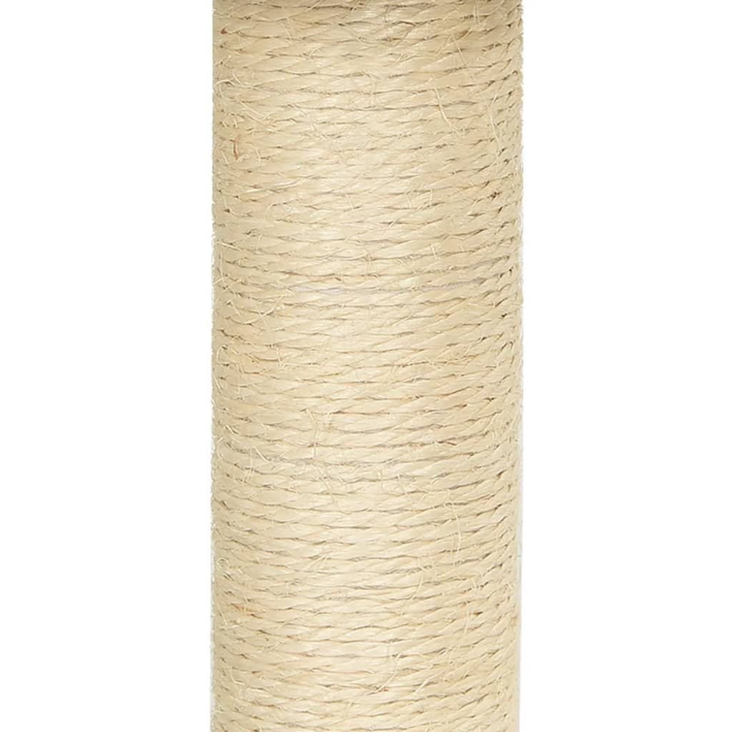 265047 - VIDA XL Pemë për Mace me Shtylla Kërcimi Sisal 155 cm Gri e Çelët