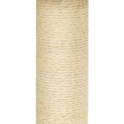 265047 - VIDA XL Pemë për Mace me Shtylla Kërcimi Sisal 155 cm Gri e Çelët