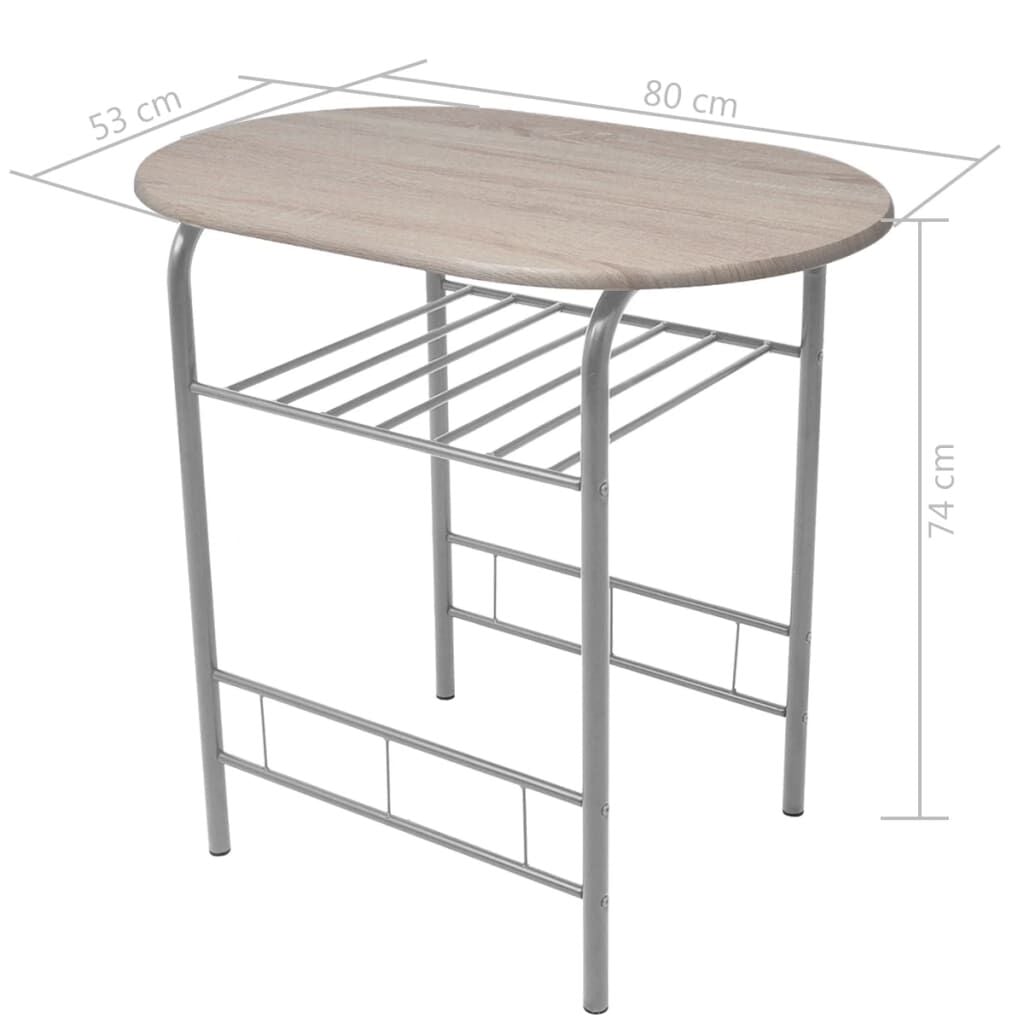 280064 - VIDAXL Set për Mëngjes MDF