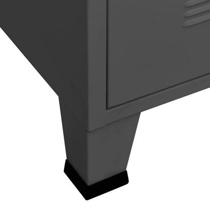 280158 - VIDAXL Kabinet TV Industrial Antracit 105x35x42 cm Metal