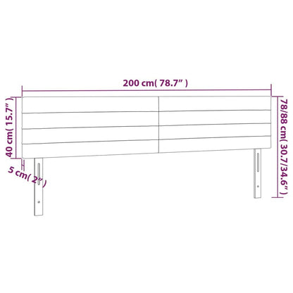 265163 - VIDA XL Kokë Rafti Gri e Çelët 200x5x78/88 cm Pëlhurë