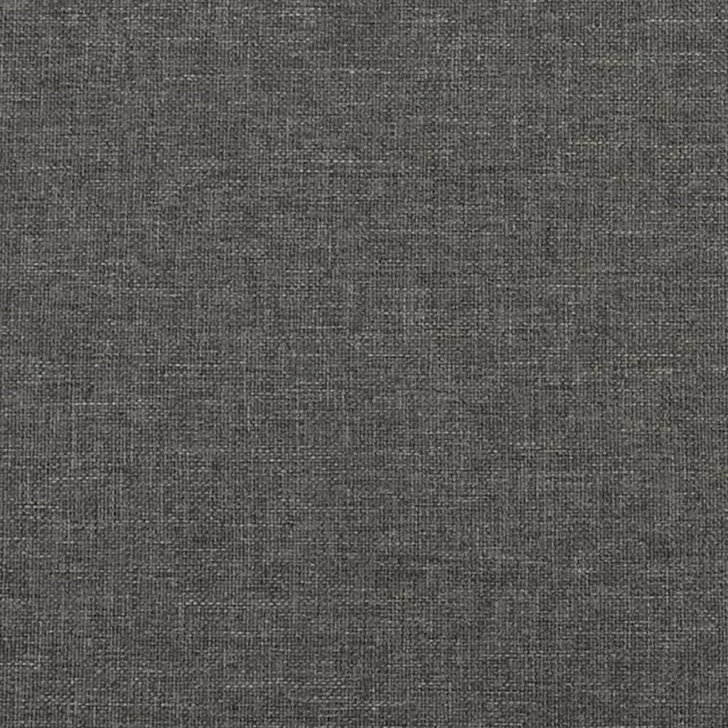 280177 - VIDAXL Kornizë shtrati pa dyshek, ngjyrë gri e errët 140x190 cm, material