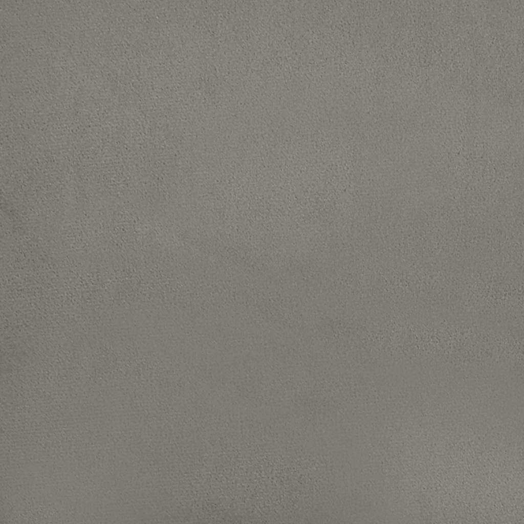 280183 - VIDAXL Kornizë Shtrati pa Dyshek, Ngjyrë Gri e Çelët 90x200 cm, Kadife