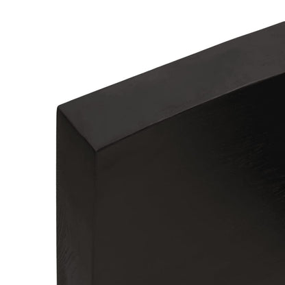 280240 - VIDAXL Raft Muri Ngjyrë Kafe 60x40x(2-6) cm Lisi i Trajtuar