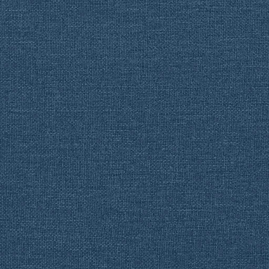 265263 - VIDA XL Kornizë shtrati me kokë shtrati "Dover" Blu 140x190 cm Pëlhurë