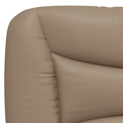 265269 - VIDA XL Jastëk për Kokën e Kreut "Hvar" Cappuccino 90 cm Lëkurë Artificiale