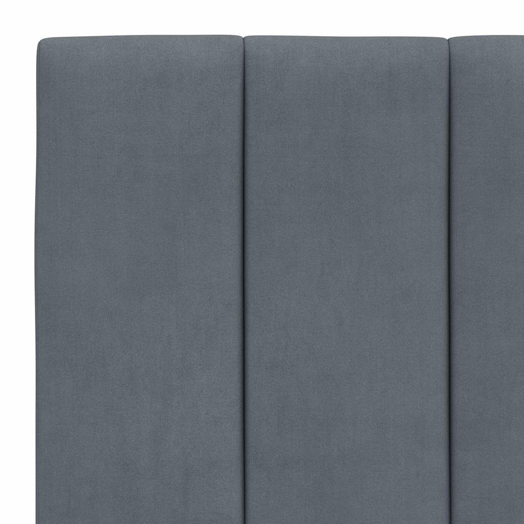 280278 - VIDA XL Jastëk për Kokën e Kreut "Hanko" Gri e Errët 90 cm Kadife