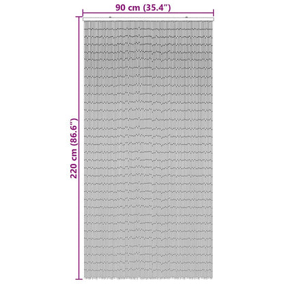 280349 - VIDAXL Perde Dere me Insekte dhe Printim Palme 90x220 cm, Bambu