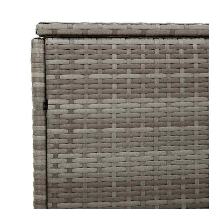 280364 - VIDAXL Kuti Ruajtjeje për Kopsht, Gri 220x50x58 cm, Prerë nga Polietileni Rattan