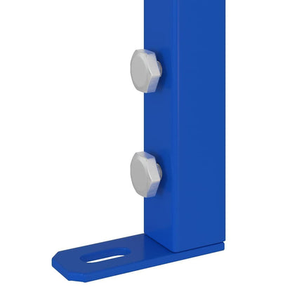280370 - vidaXL Mbështetëse Muri për Banjo e Rregullueshme në Lartësi, Blu 50 x 3 x 112 cm