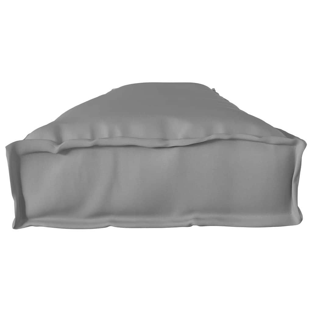 265344 - VIDAXL Jastëk Palete për Bankë Gri 200x40x8 cm Pëlhurë Oxford