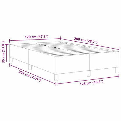 280409 - vidaXL Krevat Box Spring prej kadifeje me vija në ngjyrë gri të errët, 120 x 200 cm