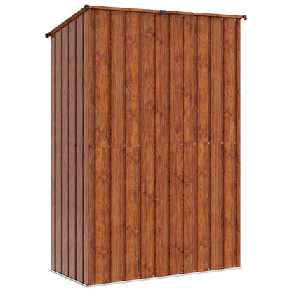 280426 - vidaXL Kasolle Kopshti Ngjyrë Kafe 140.5 x 74 x 200 cm Metalike