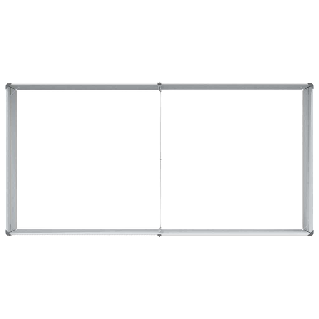 280432 - vidaXL Shtrat i Ngritur për Kopsht, Ngjyrë Kafe e Çelët 160 x 80 x 77 cm, Çelik i Galvanizuar