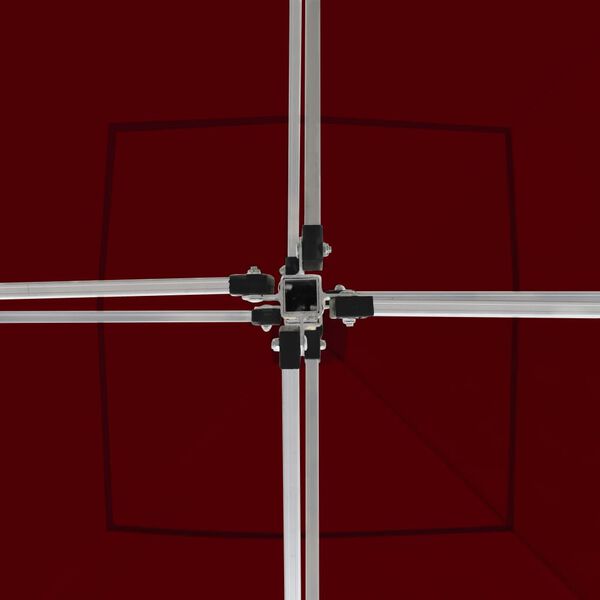 181616 - VIDAXL - Tendë Profesionale e Palosshme për Festa, Materiali Alumini, Madhësia 2x2 m, Ngjyra Bordo, Kodi i Produktit 48933