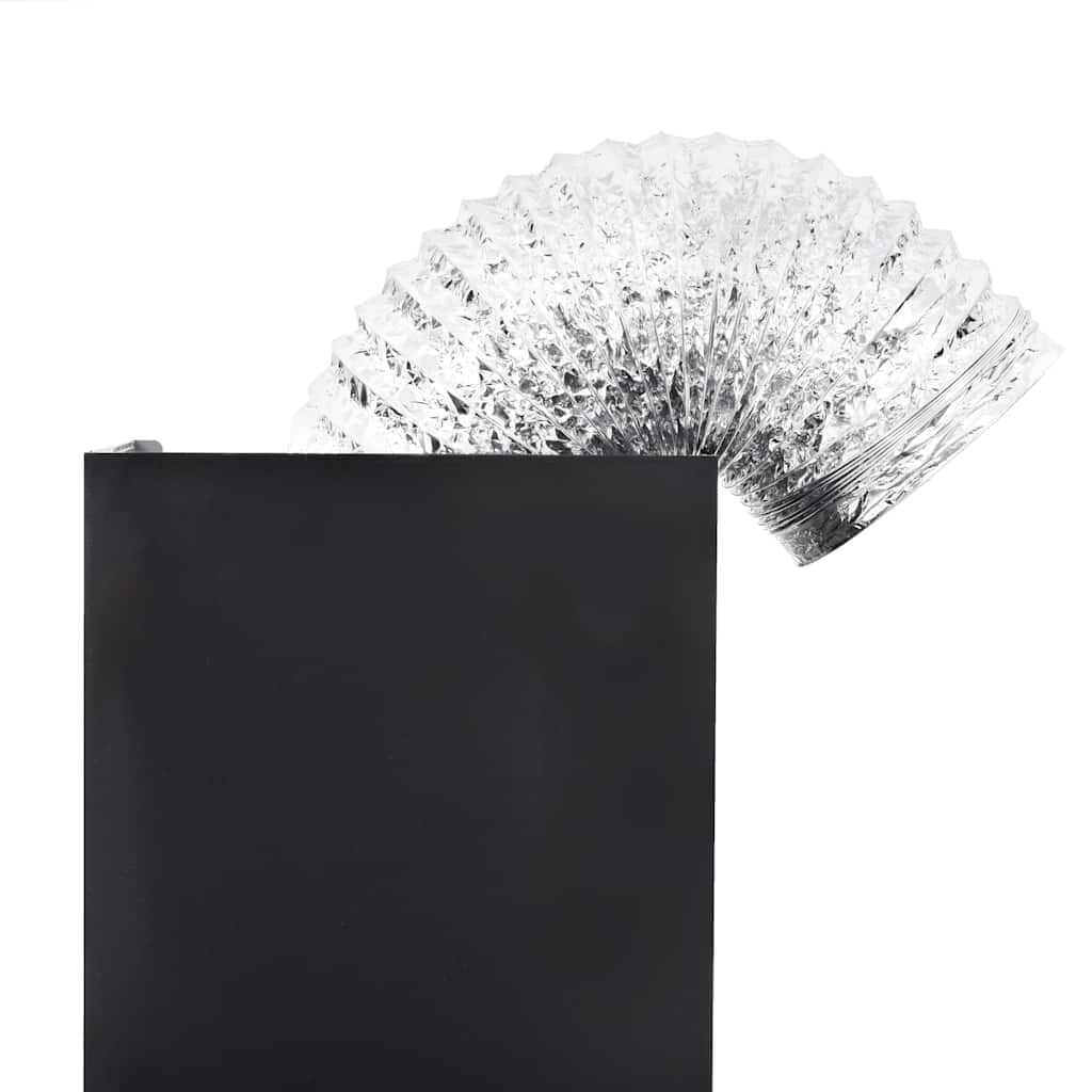 265437 - VIDAXL Aspirator Sobë i Montuar në Mur, Çelik Inoks 756 m³/h 90 cm i Zi